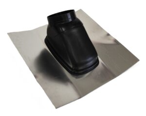 Průchod střechou 25°-50° černý, DN125