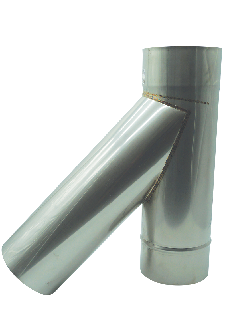 T-kus 45° nerezový SW8