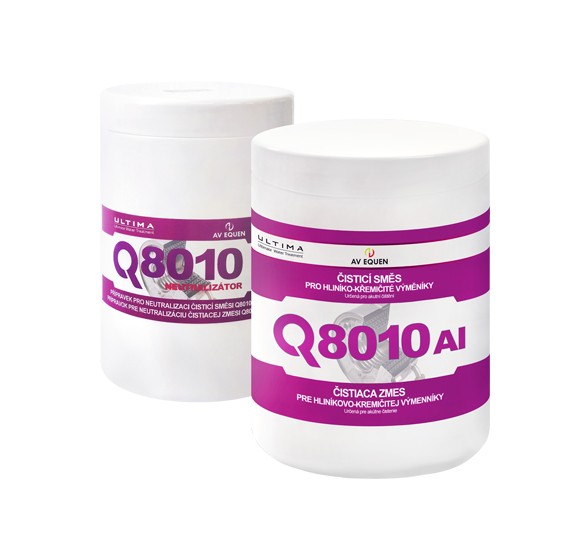 Čisticí směs Q8010-Al pro hliníko-křemičité výměníky 1,5kg : 10l objemu čistící směsi